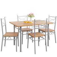 Esstisch & Stühle Set - 5 Teilig - Eiche