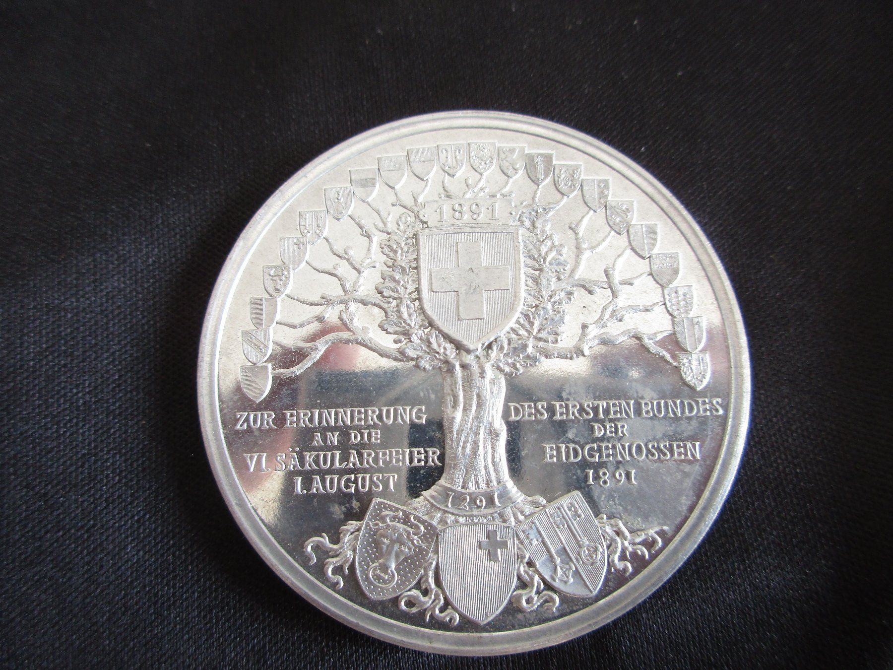 Medaillen: VI. Säkularfeier 1891 / Alumedaille – Gebraucht aus Eschenbach LU von Jack1711 1
