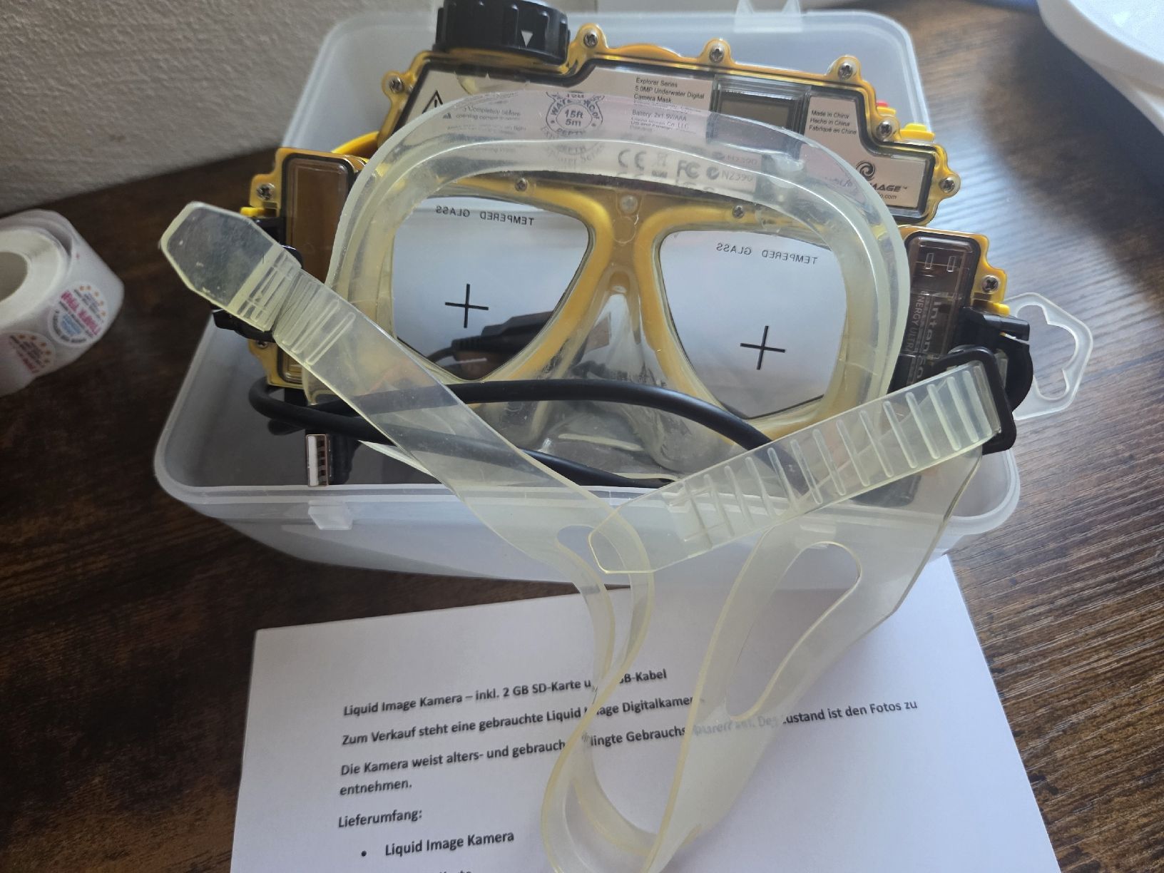 Fotocamera: Underwater Camera Mask Liquid Image Explorer 5MP Used – Usato da Winterthur venduto da Maricels_Boutique 1