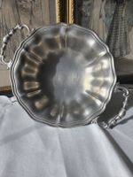 Vintage Zinn Schale / Schüssel, reine Zinn, Handarbeit
