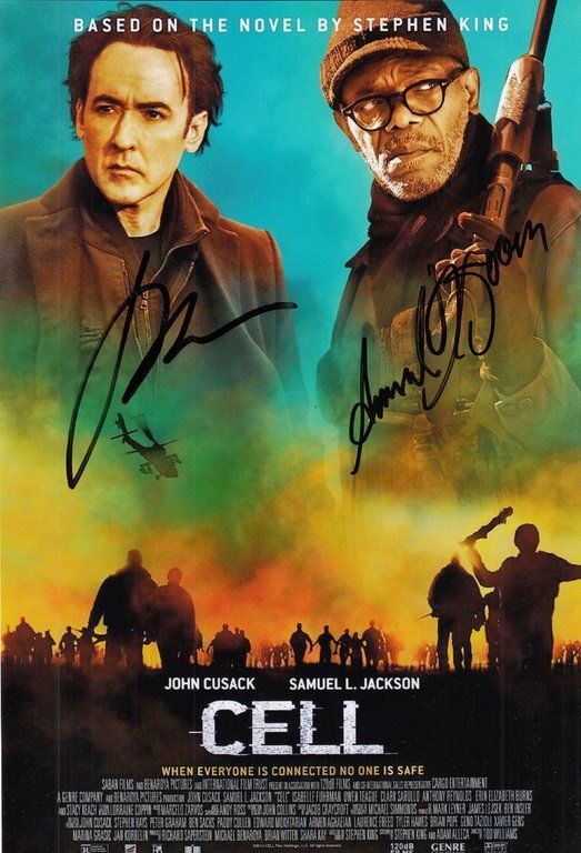 Autografi: CELL topCAST John CUSACK Samuel L. JACKSON / AUTOGRAMME – Usato da Egg b. Zürich venduto da Dbunny