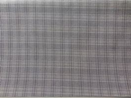Tissu coton tissé prince-de-galles gris