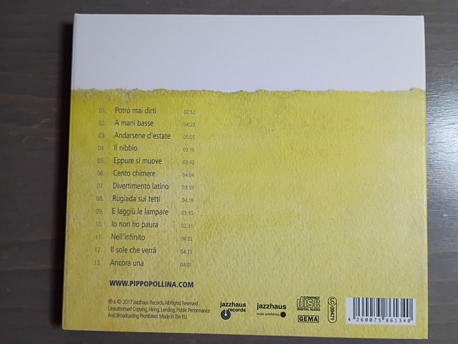 CD: Il Sole Che Verra - Pippo Pollina – Usato da Schaan venduto da morebooks 3