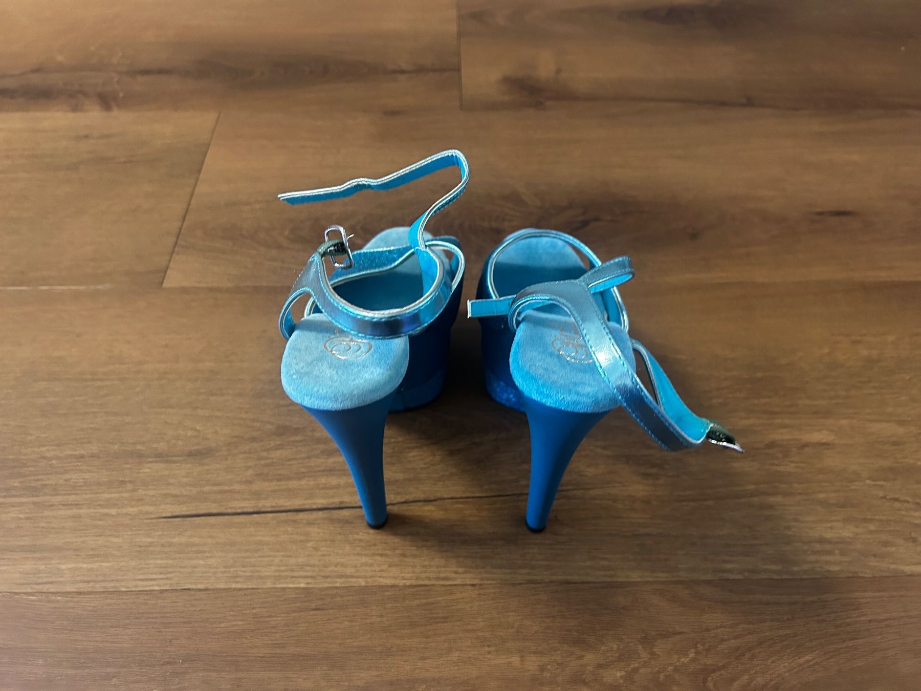 Scarpe da donna: Pleaser Platform Heels Blau Glitzer Gr 37 NEU – Nuovo e nell'imballaggio originale da Regensdorf venduto da Spyke55 6
