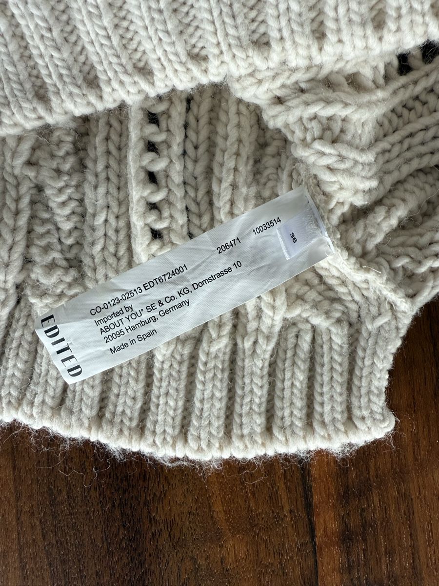 Pullover & Sweatshirts: Edited About You Strickpullover Creme Weiss, Gr. S – Neu (gemäss Beschreibung) aus Brüttisellen von Molemo 2