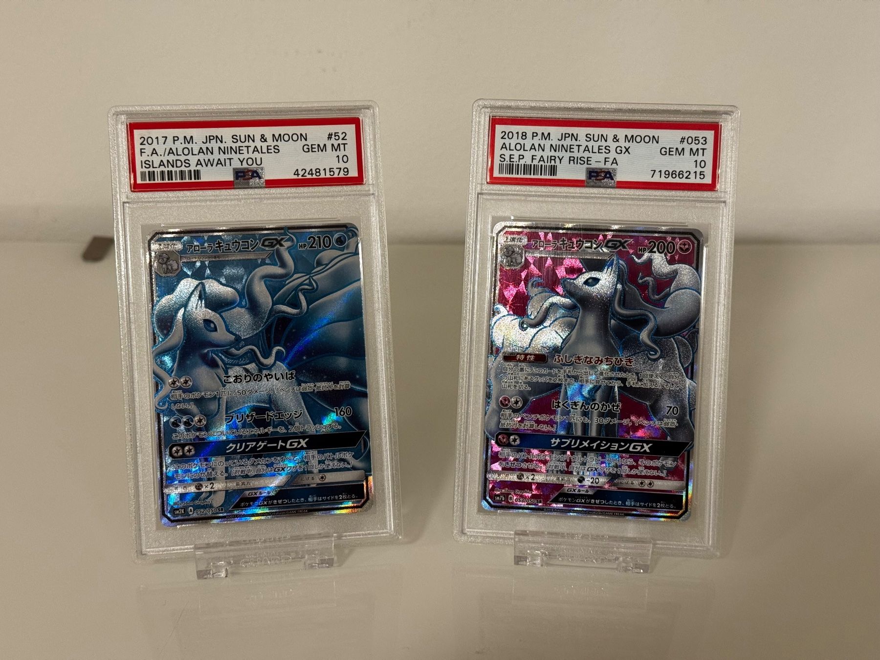 Pokémon Sammelbilder & Trading cards: 2x Alolan Ninetales GX - PSA 10 – Neu (gemäss Beschreibung) aus Baar von uncommon2