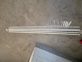 5 weisse Ikea Gardinenstangen