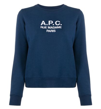 A.P.C. Tina Sweatshirt / Pullover mit Logo-Stickerei gr. XS