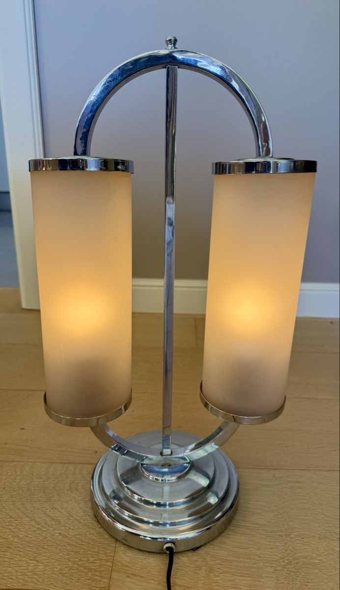Lampen: Lampe de table Art déco double éclairage chromé – Gebraucht aus Trelex von AnnabelleLelie 1