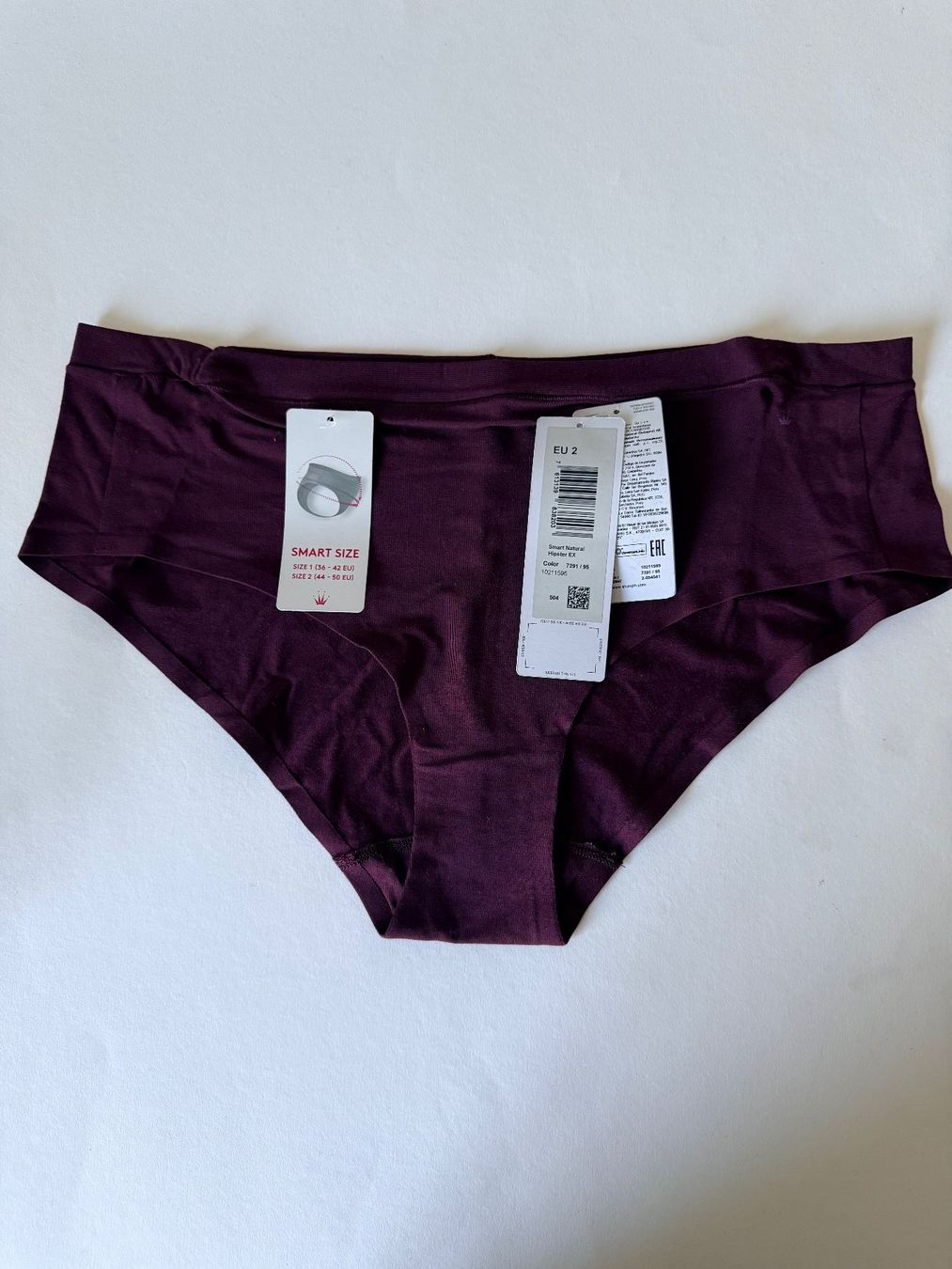 Triumph Altra biancheria intima: TRIUMPH, Hipster SMART NATURAL, Grösse 2, Farbe Dunkelrot – Nuovo e nell'imballaggio originale da Rudolfstetten venduto da gst_g7xl