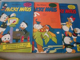 3 Micky Maus - Heft 48 /49 / 51 - 1969