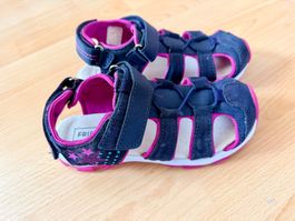 Sandalen Friboo, dunkelblau mit pink, Grösse 32, neuwertig