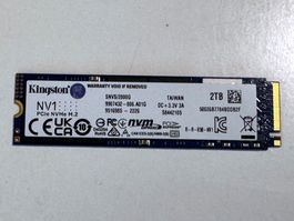 SSD Kingston NV1 NVMe PCIe SSD 2000GB M.2 (100%) 2TB **NEU**