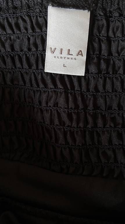 Vila Vestiti: Schwarzes schulterfreies Tüll-Kleid L – Usato da Baden venduto da Chrisenft 3