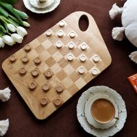 SCHNEIDEBRETT – SCHACH-/BRETTSPIELBRETT – SERVIERBRETT