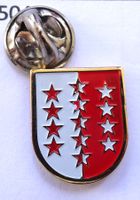 Pin  Wappen  Wallis Rot Weiss