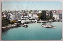 Genève - Débarcadère du Jardin anglais et Pont du Mt-Blanc