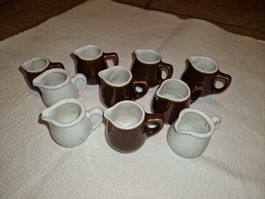 Antike Mini-Milchkännchen-Sammlung, 10 Stück, Vintage!