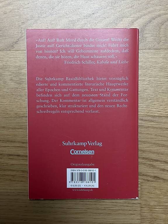 Bücher: Kabale und Liebe – Gebraucht aus Meilen von max_8csn 1