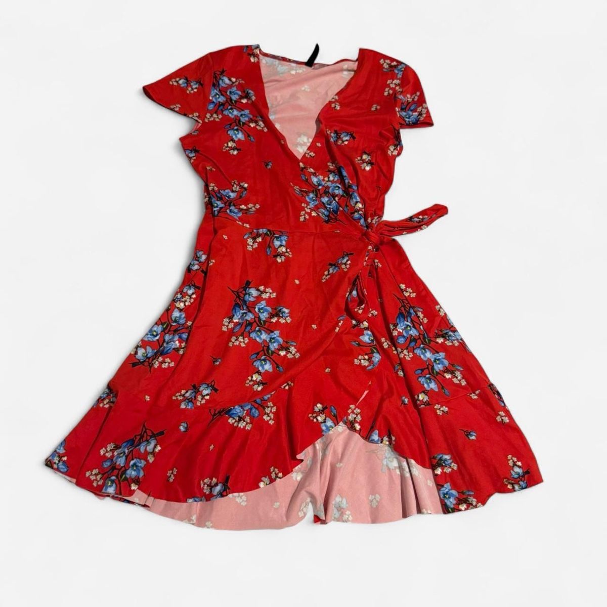 H&M Vestiti: Red floral wrap dress – Nuovo (secondo la descrizione) da Basel venduto da 1moonstar