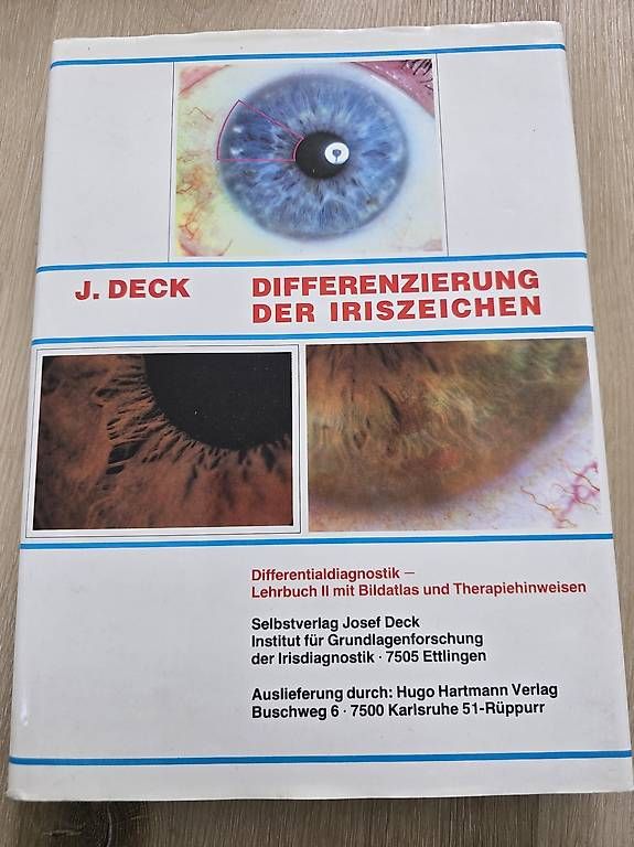 Libri: J.Deck, Differenzierung der Iriszeichen – Usato da Othmarsingen venduto da chn_9plf