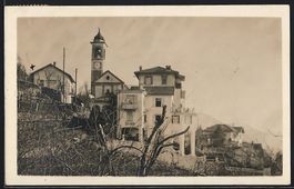 AK Locarno, Panorama mit Kirche, 1922