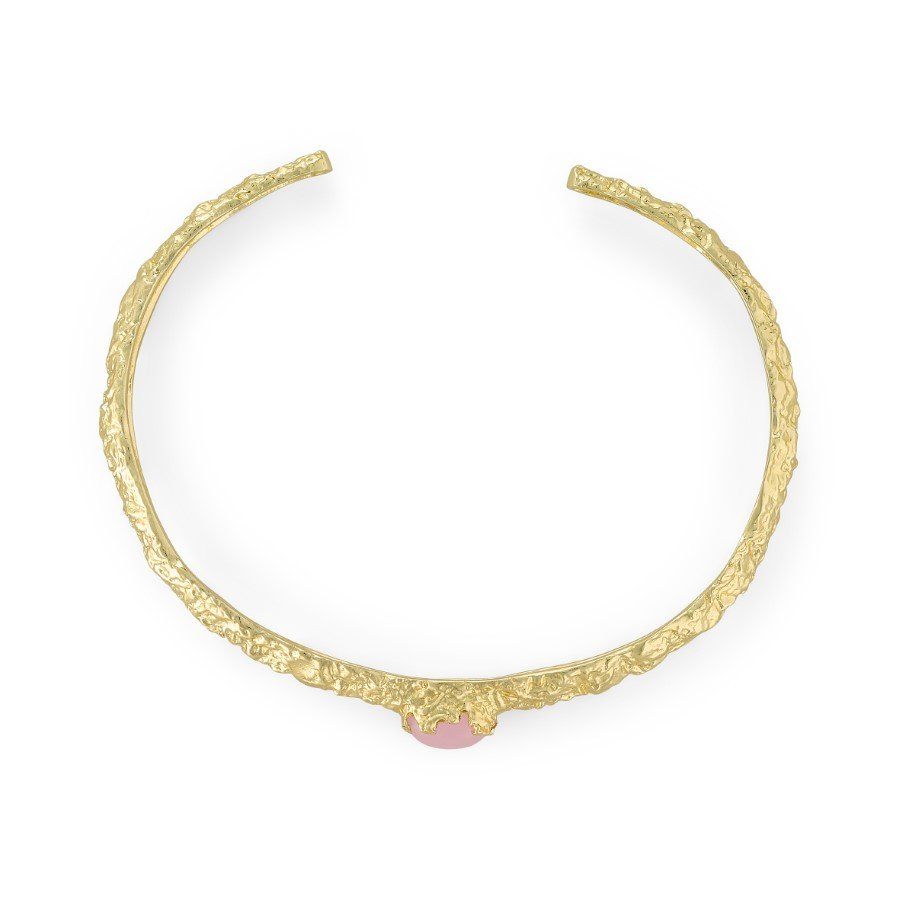 Bracciali & Braccialetti: Folienarmreif mit Naturstein – Nuovo e nell'imballaggio originale da Arbon venduto da MaritK