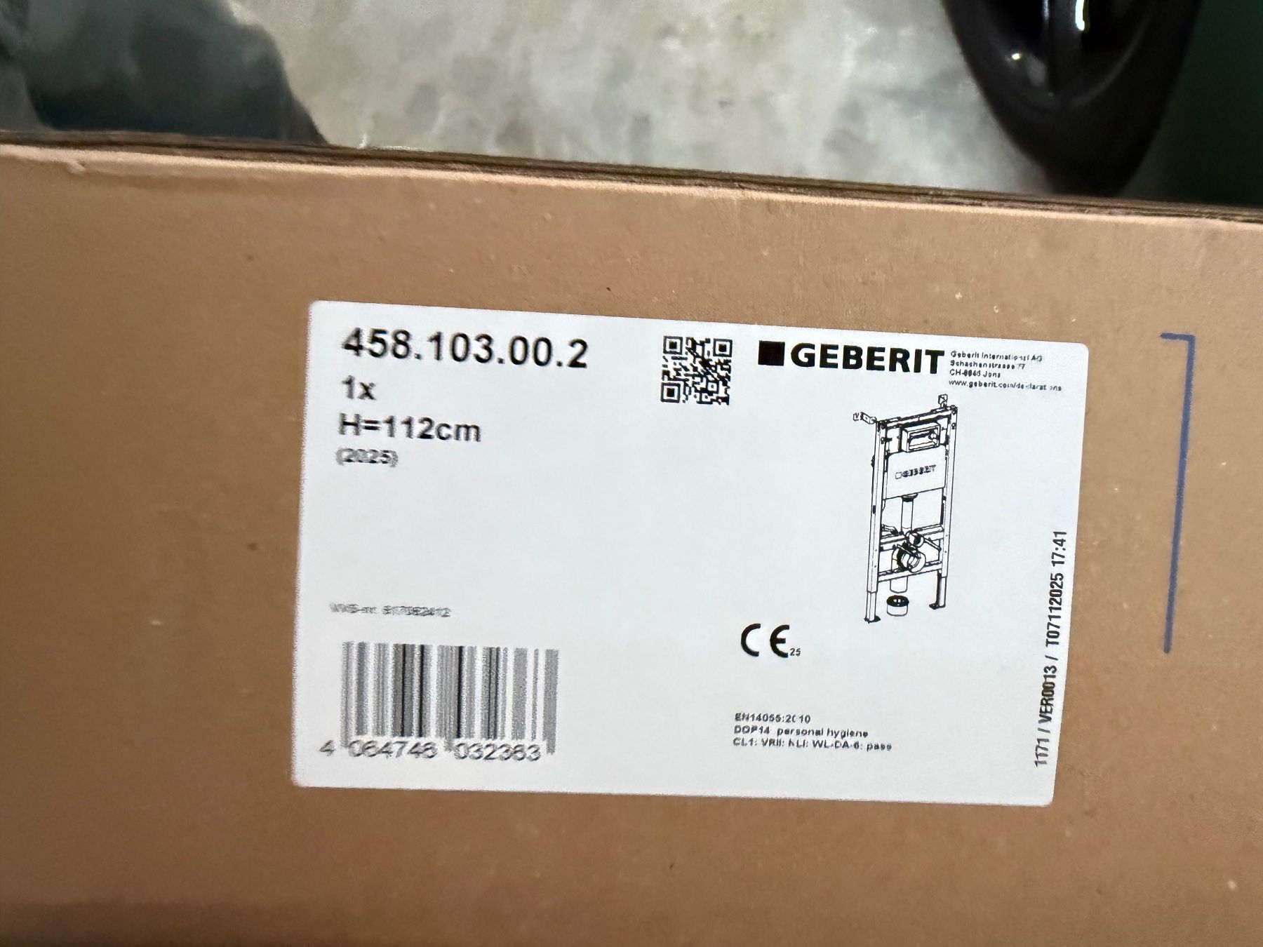 Geberit WC: Geberit Duofix Basic Delta 12cm, H=112cm, Neu & OVP! – Nuovo e nell'imballaggio originale da Zollikofen venduto da Level_911