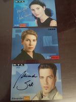 TV - 3x handsignierte RTL Karten 0er Jahre