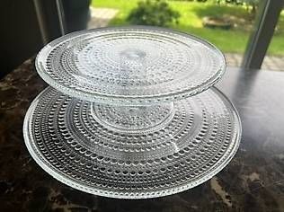 Iittala Piatti di portata: iittala - 2 Kuchenplatten Kastehelmi im Set – Usato da Burg im Leimental venduto da Anna_Wiener