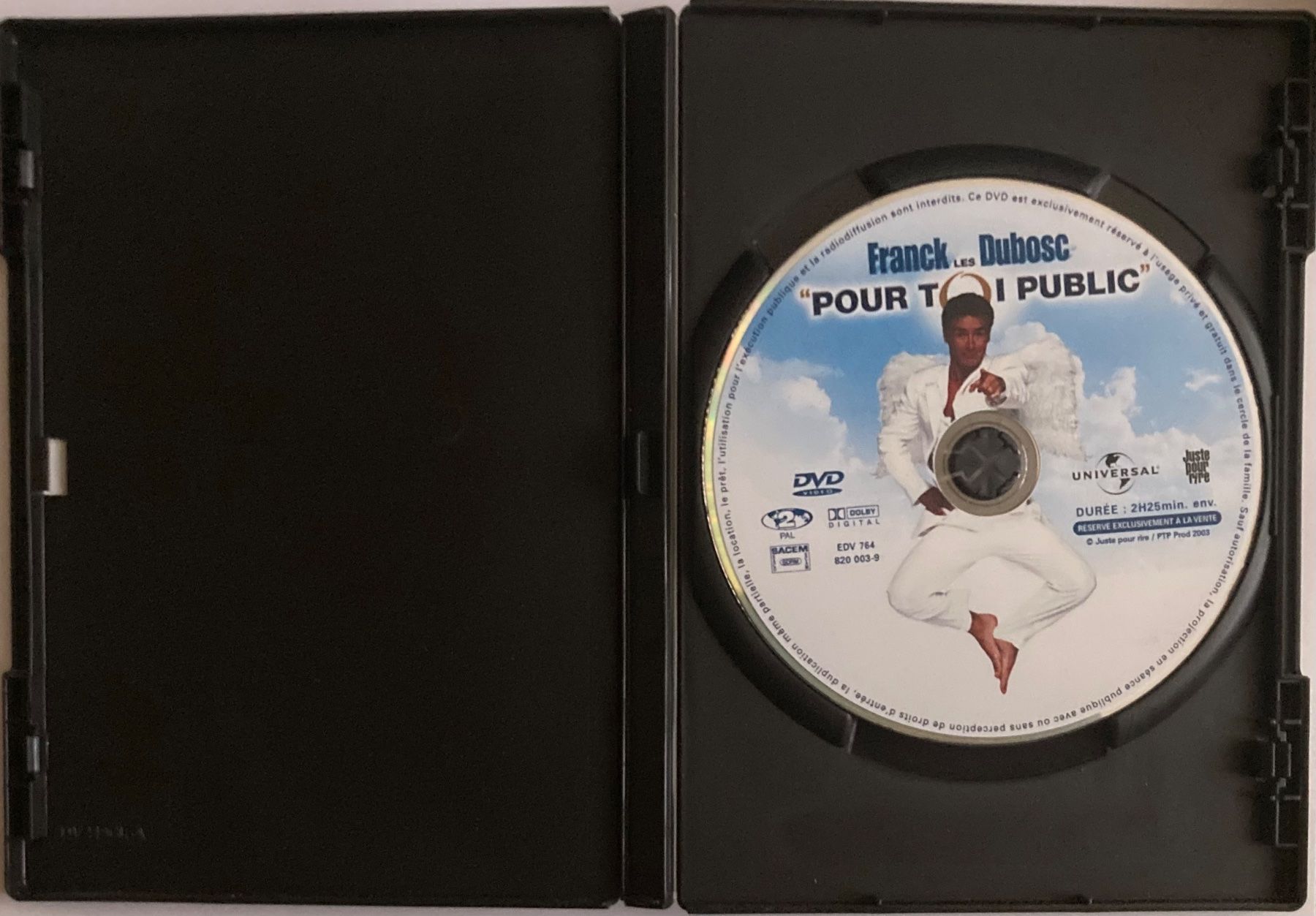 Tutti i DVDs: FRANCK DUBOSC - LES "POUR TOI PUBLIC" – Usato da Poliez-Pittet venduto da Newtown-Records 2