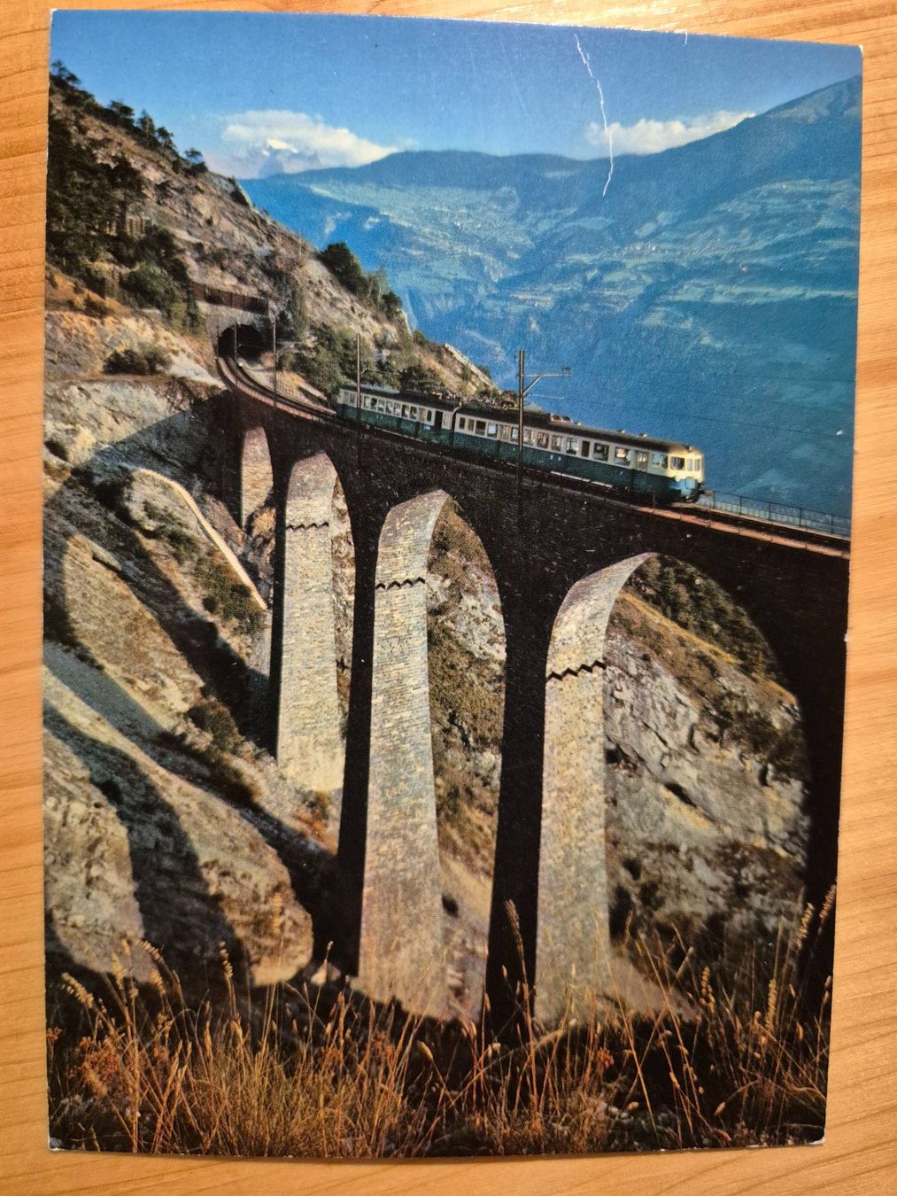 Cartoline postali: BLS - Südrampe - Luogelkinviadukt – Nuovo (secondo la descrizione) da St-Léonard venduto da thipif
