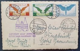 ZEPPELINKARTE 1931, Ostseejahr-Rundfahrt