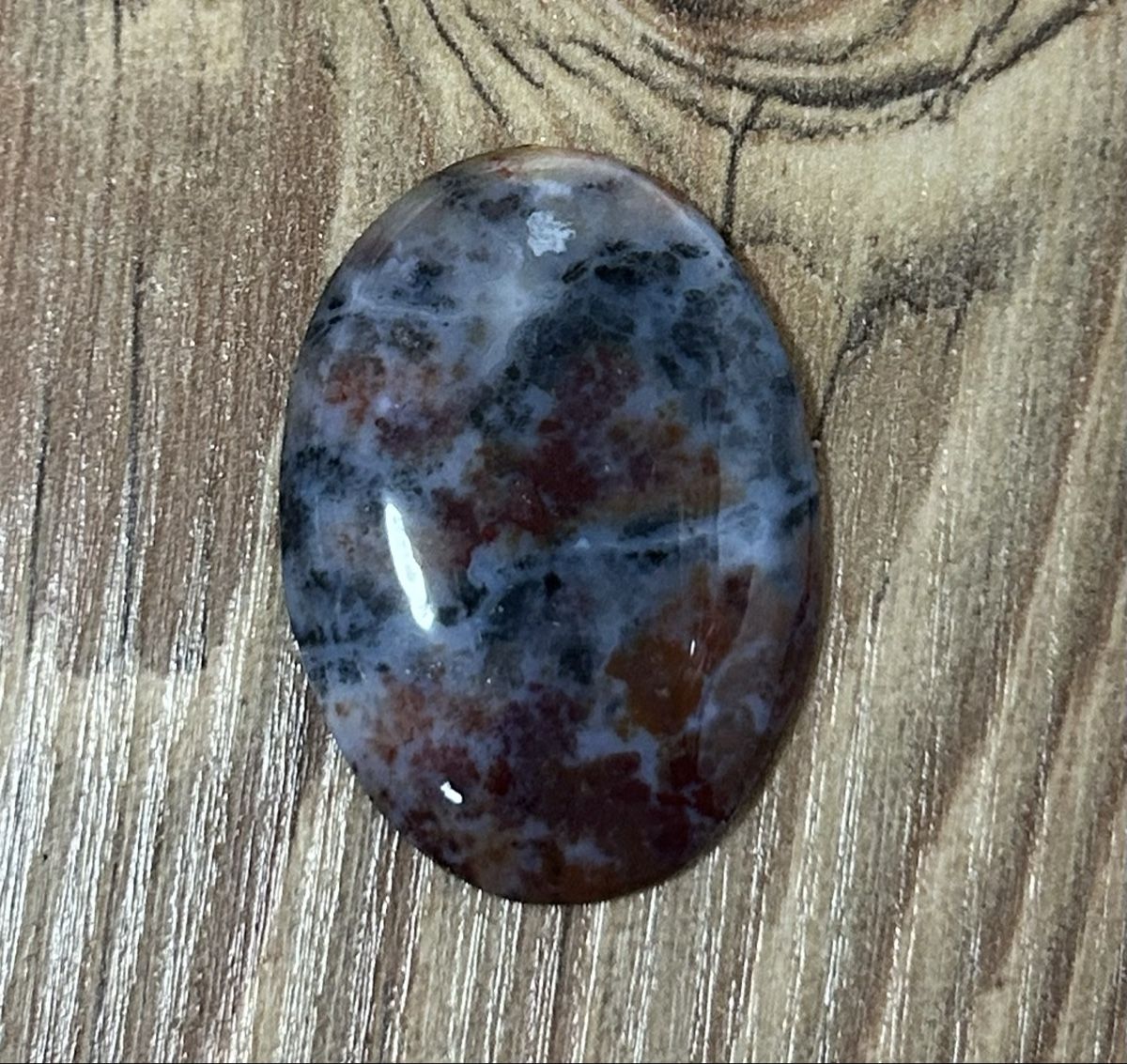 Pietre preziose: Oval Moss Agate Cabochon – Usato da brent venduto da fukusapes