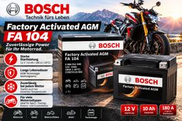 BOSCH FA 104 Motorrad Batterie