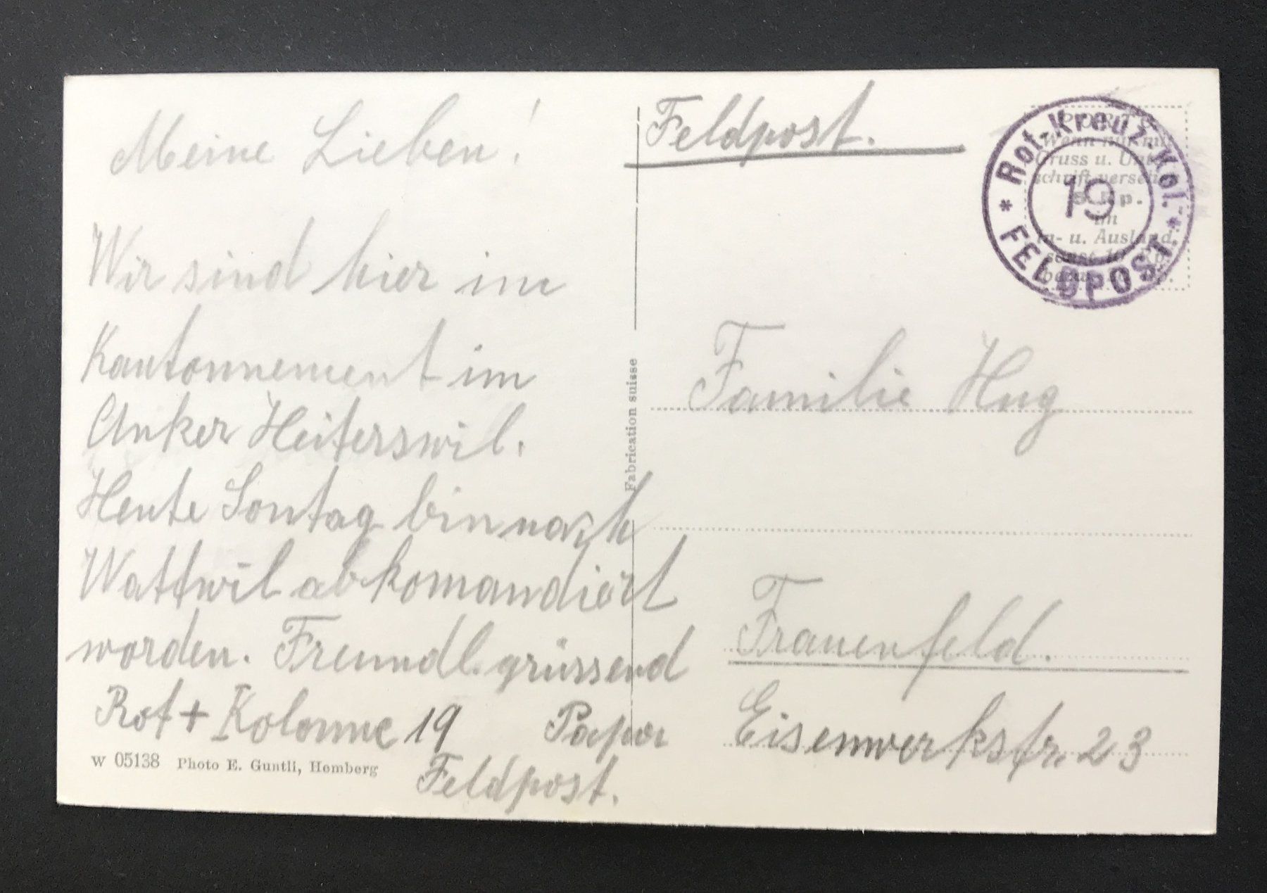 Cartoline postali: ANTIKE ANSICHTSKARTE "ANKER" HEITERSWIL – Usato da Ostermundigen venduto da wini63 1