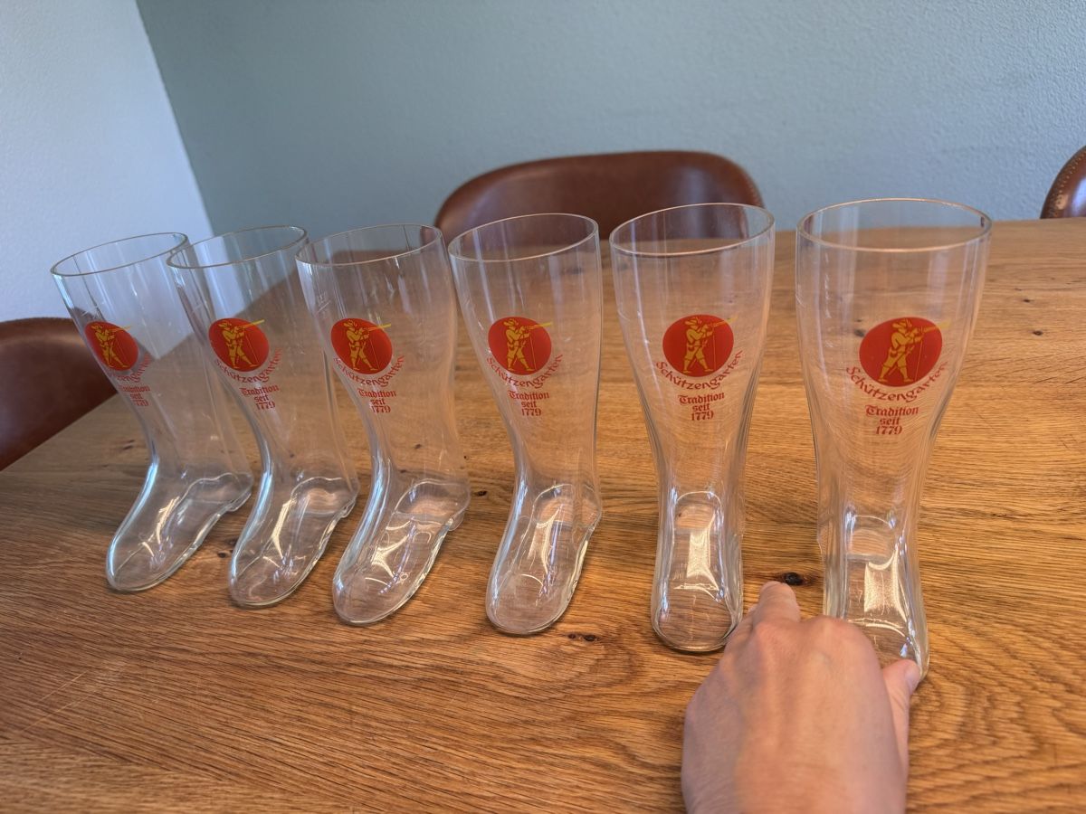 Bicchieri: 6 Schützenglas Stiefel Bierglas – Usato da Niederbüren venduto da Oetschli 4