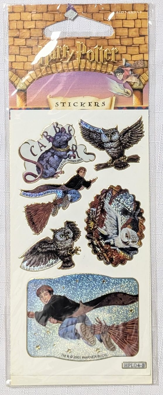 Aufkleber: Vintage Harry Potter Stickerbogen - Warner Bros - 2001 – Neu und originalverpackt aus Wängi von ABIZONE-86