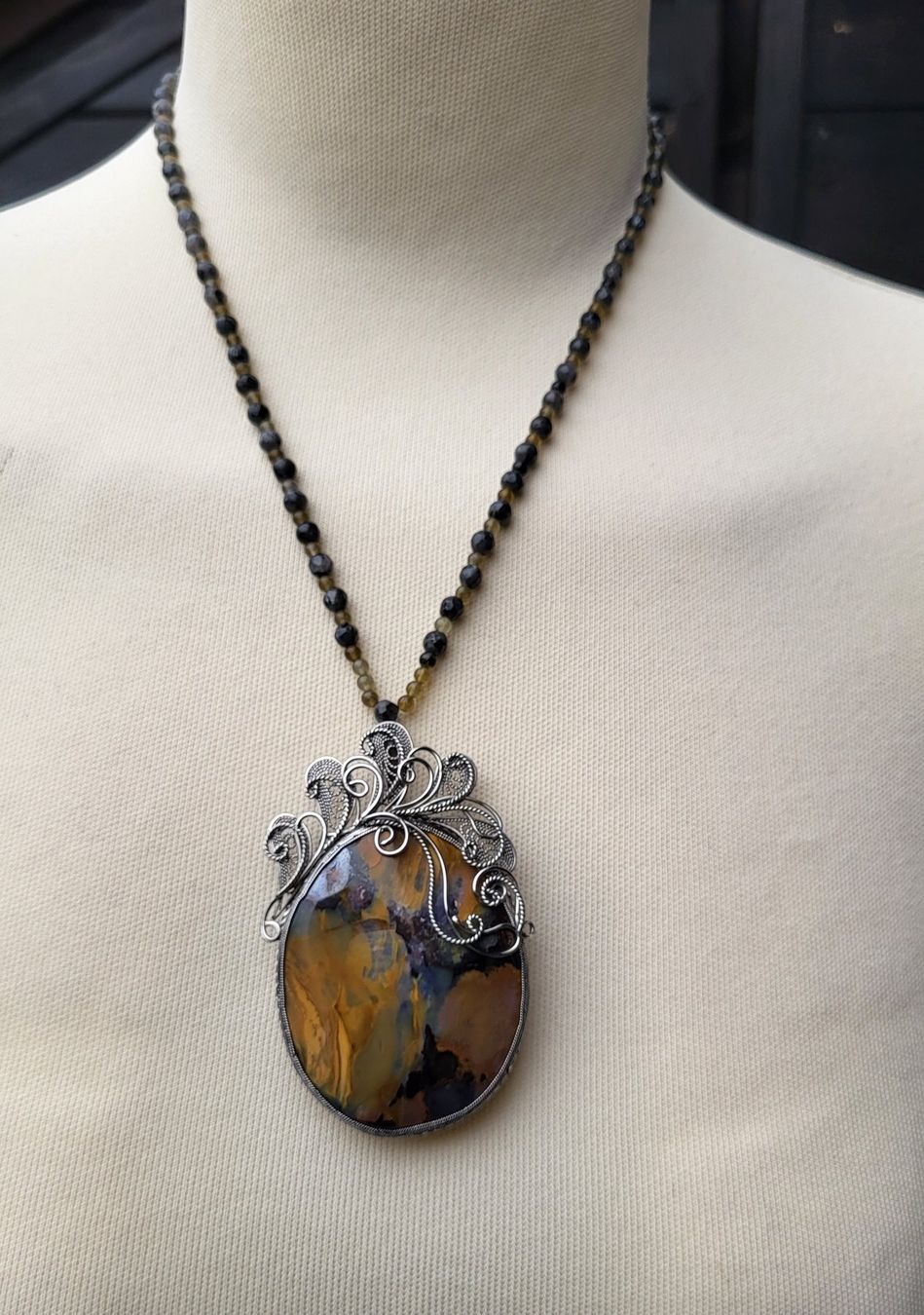 Catenine: Collier avec opal naturelle – Nuovo (secondo la descrizione) da Fribourg venduto da VictoriaShop7