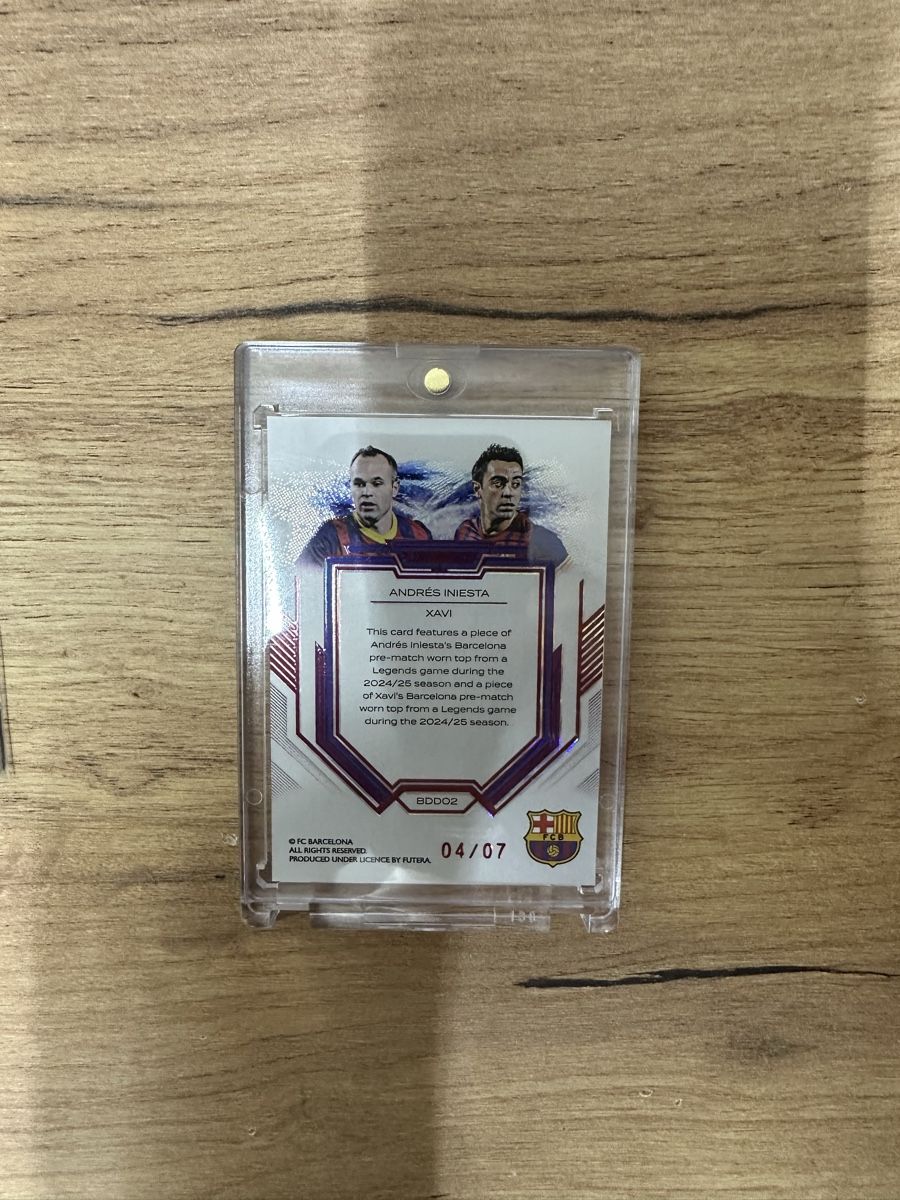 Carte collezionabili: Iniesta & Xavi Pre-Match Worn Patch 04/07 – Nuovo (secondo la descrizione) da Samedan venduto da Petrus689 1