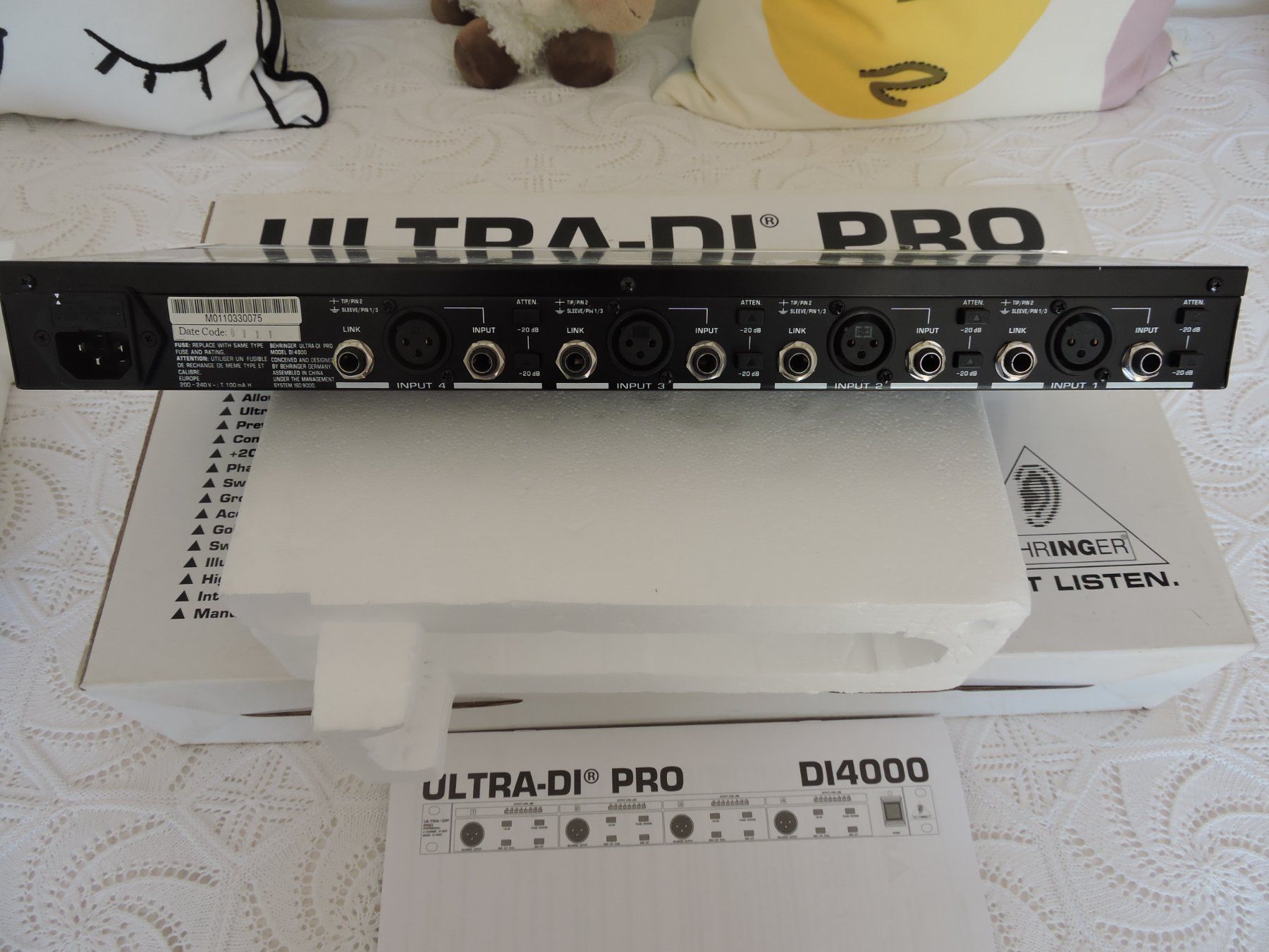 Behringer Console di mixaggio: Behringer ULTRA-DI PRO DI4000 Box – Usato da Burgdorf venduto da rosashop54 4