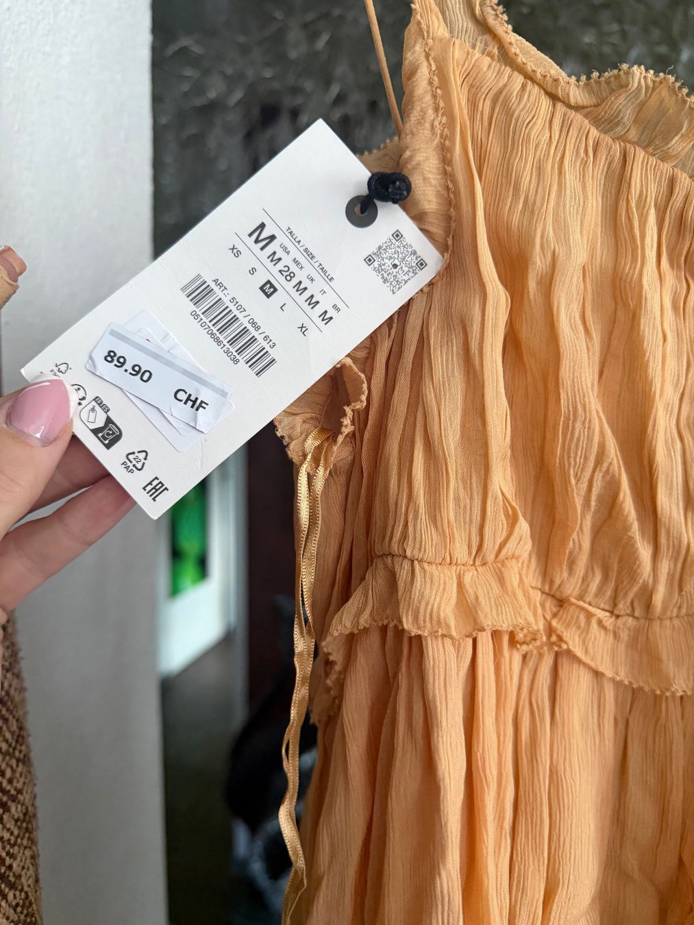Zara Vestiti: ZARA ORANGE SPAGHETTI-TRAGER KLEID GR M – Nuovo (secondo la descrizione) da Arch venduto da ellaisa84 3