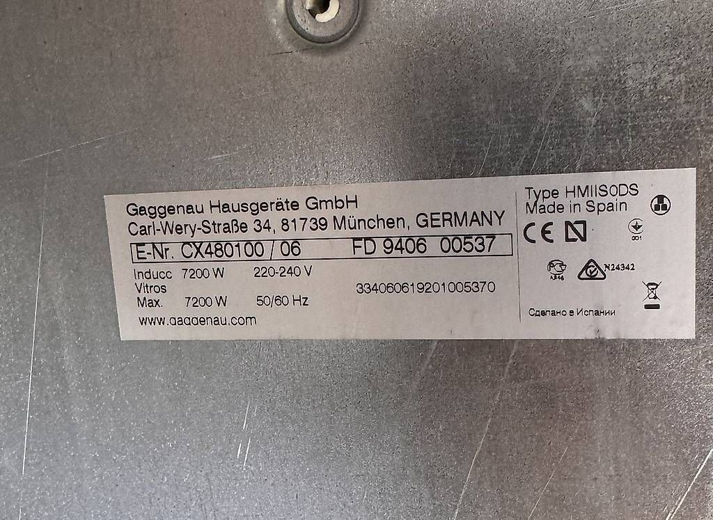Gaggenau Cucine: Plan de cuisson GAGGENAU Full Zone CX480100 – Usato da Le Landeron venduto da Malaxx 1