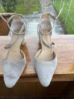 Russell&Bromley, Sandalen, grau Wildleder, Grösse 37.5