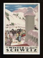 Winter in der Schweiz, Künstlerkarte