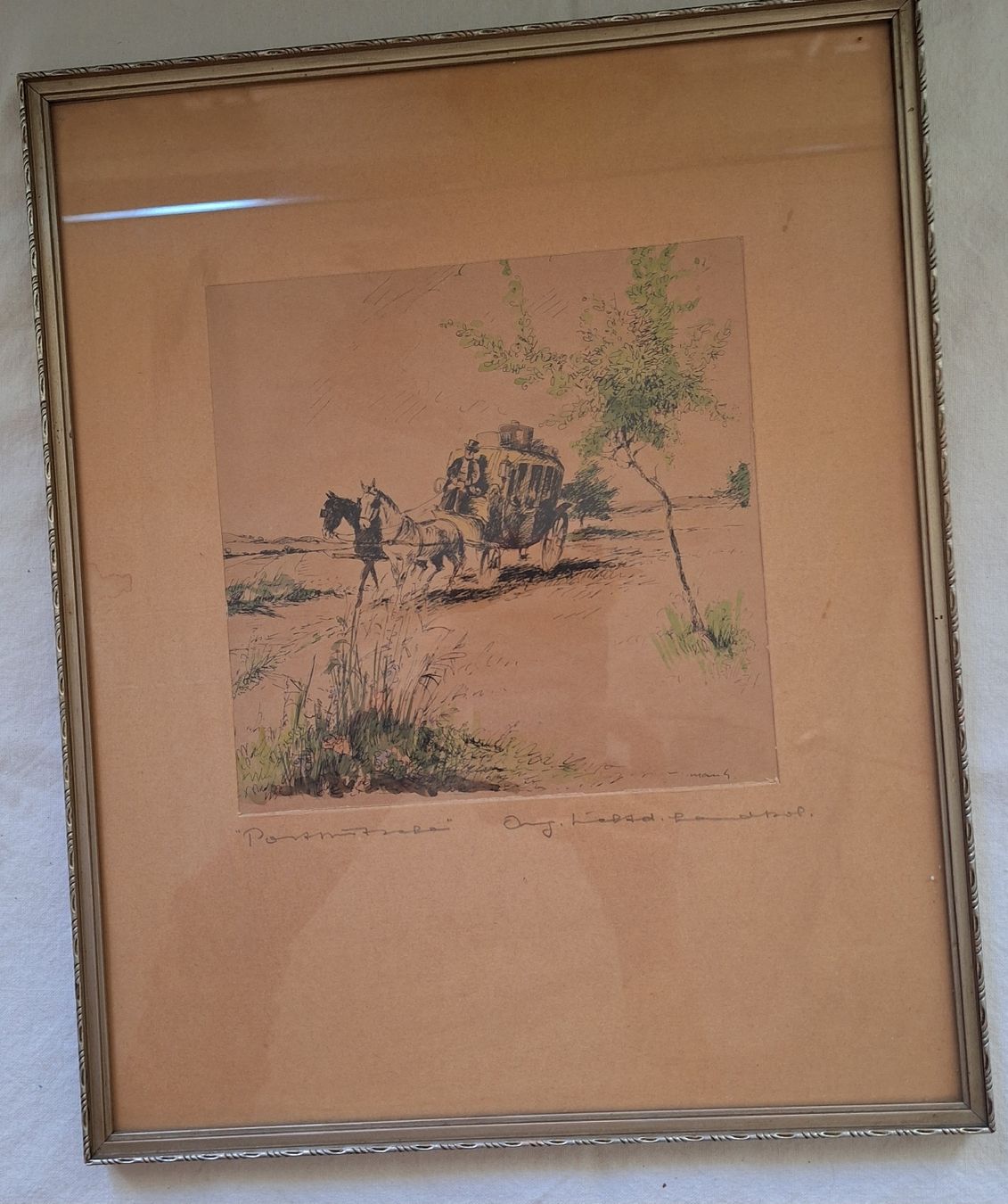Poster & Bilder: Romantisches Vintage Bild, Pferdekutsche – Gebraucht aus Winterthur von Goldpipau 5