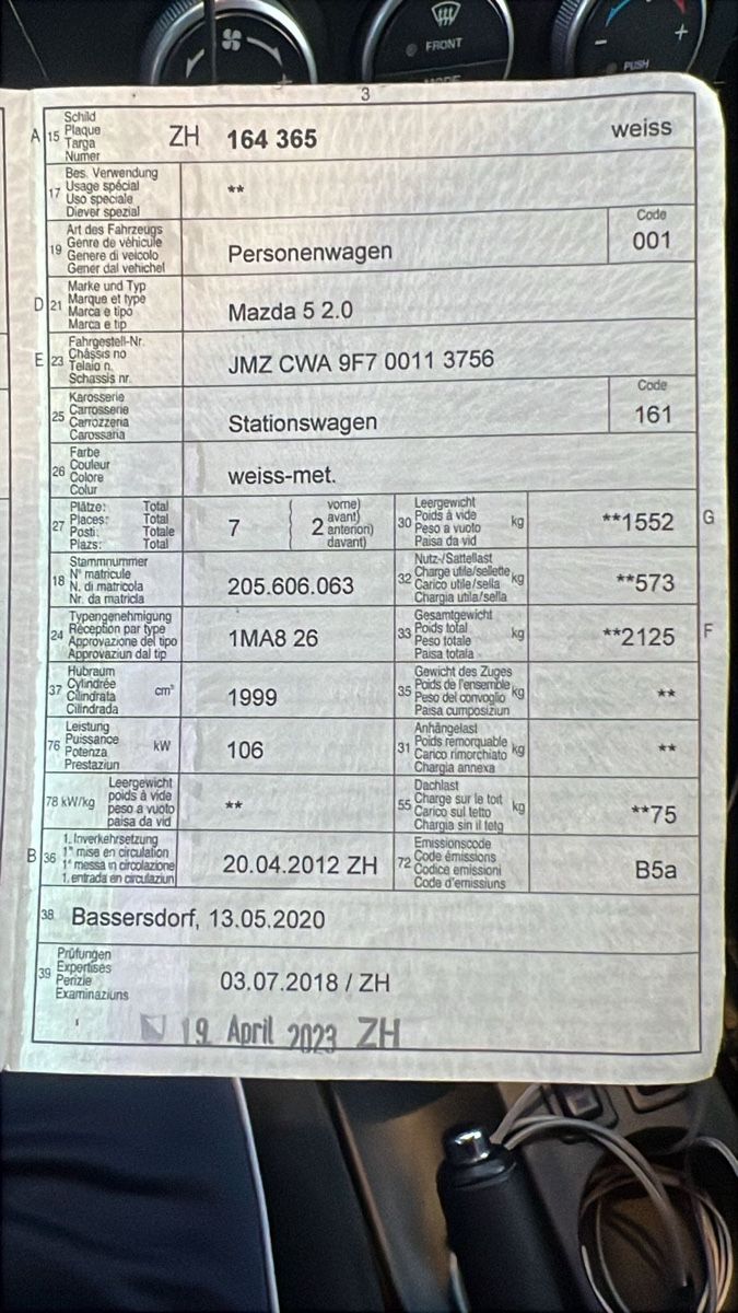 Mazda Automobili: Mazda 5 7 Platz – Usato da Effretikon venduto da Metiiiii 4