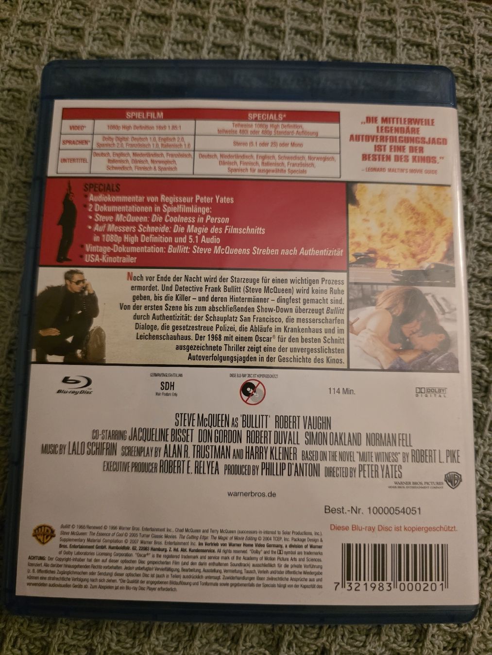 Alle DVDs: Bullitt - Blu-ray - Kult – Gebraucht aus Ellikon a d Thur von razzorblog 1