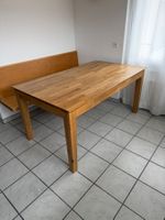 Tisch Ausziehtisch Wildeiche massiv geölt 160(220)x75x90