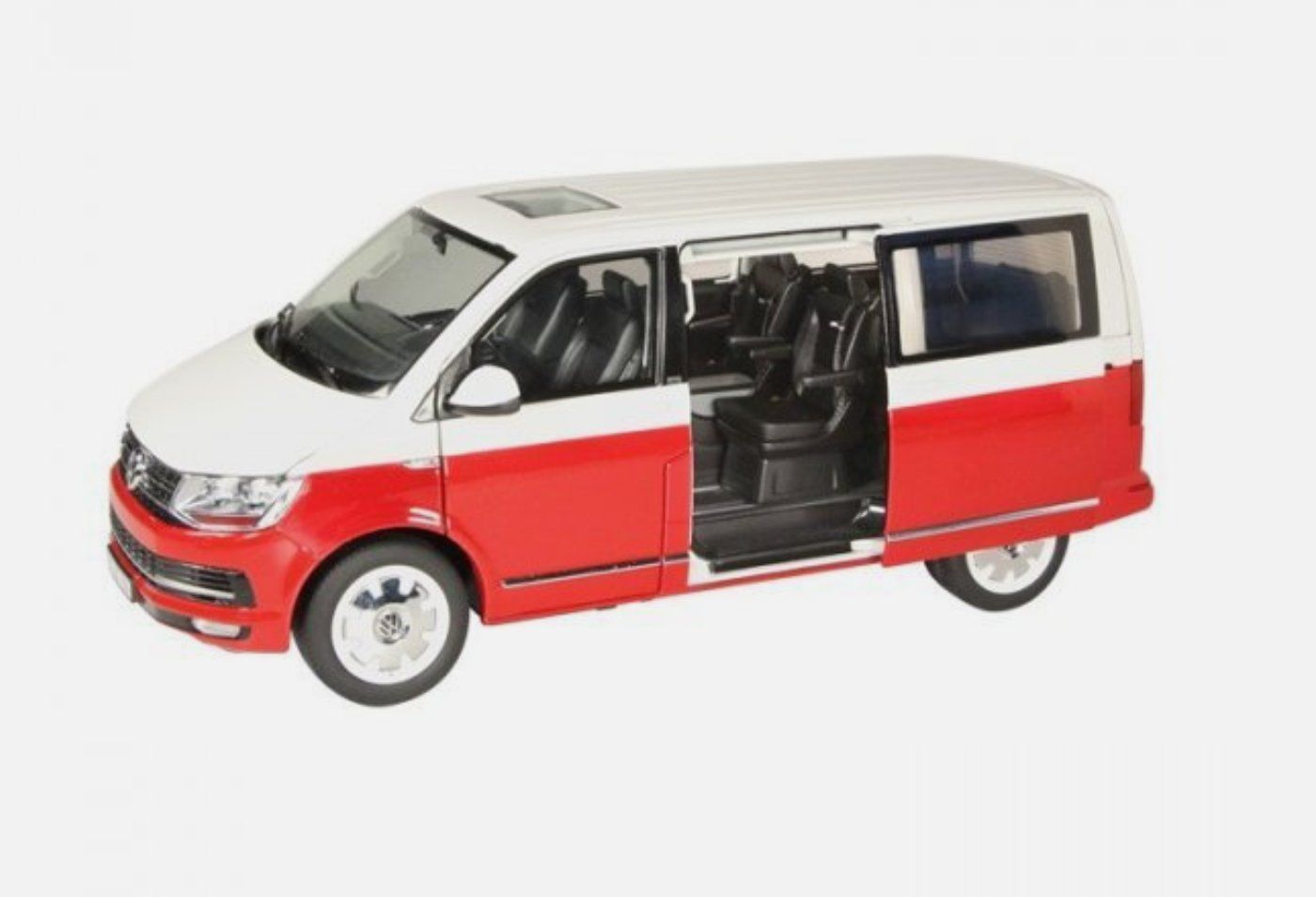 Volkswagen Modellini d'auto: 1/18 NZG VW T6 Bus Multivan Red/White 9541/10 – Nuovo e nell'imballaggio originale da Lausanne venduto da Techobby 2